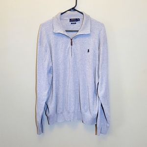 Gray Polo Long Sleeve Shirt